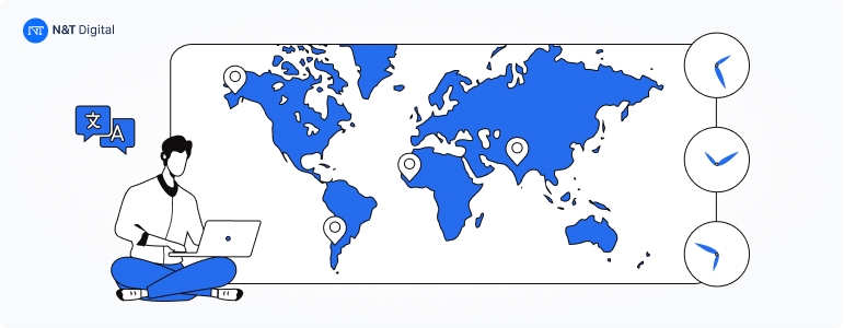 language and time zone considerations